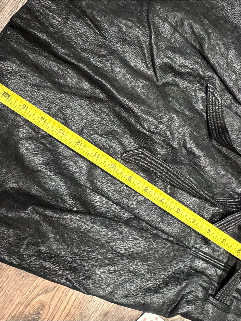 Free People Black Faux-Leather Mini Skirt with Paperbag Waist and Tie